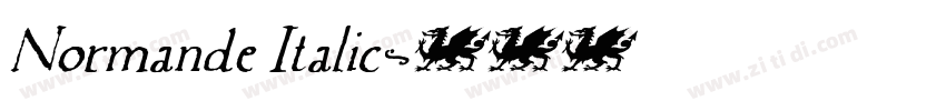 Normande Italic字体转换 Normande Italic字体转换
